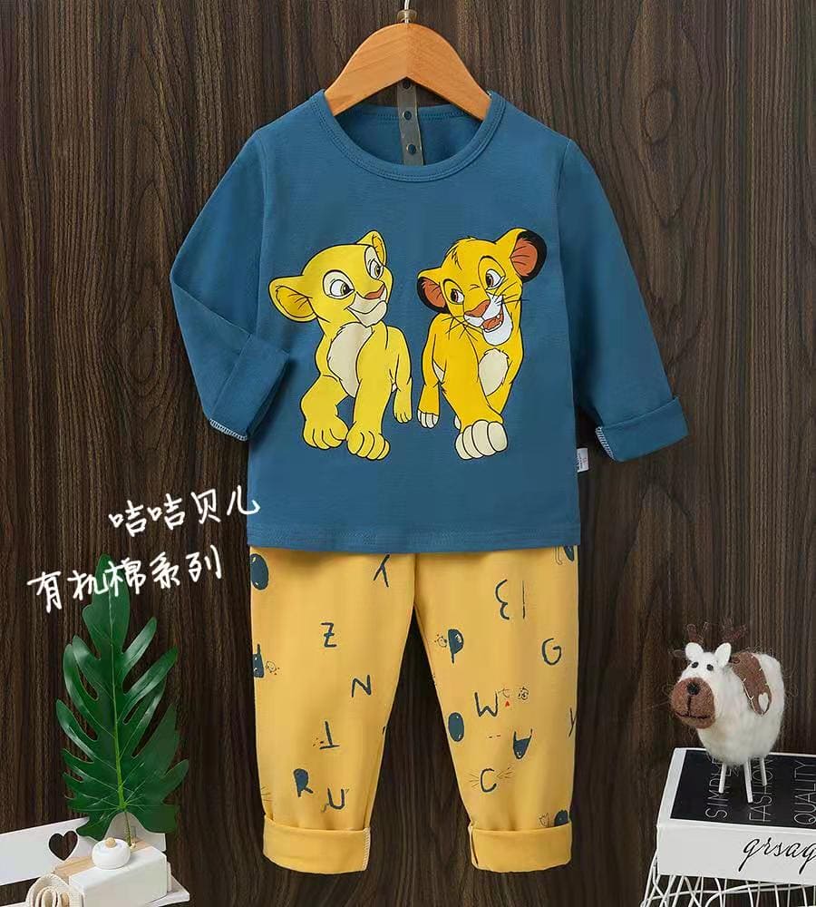 Lion Friends Summer Kids Night Dress