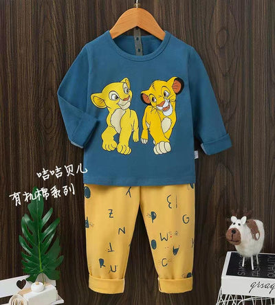 Lion Friends Summer Kids Night Dress