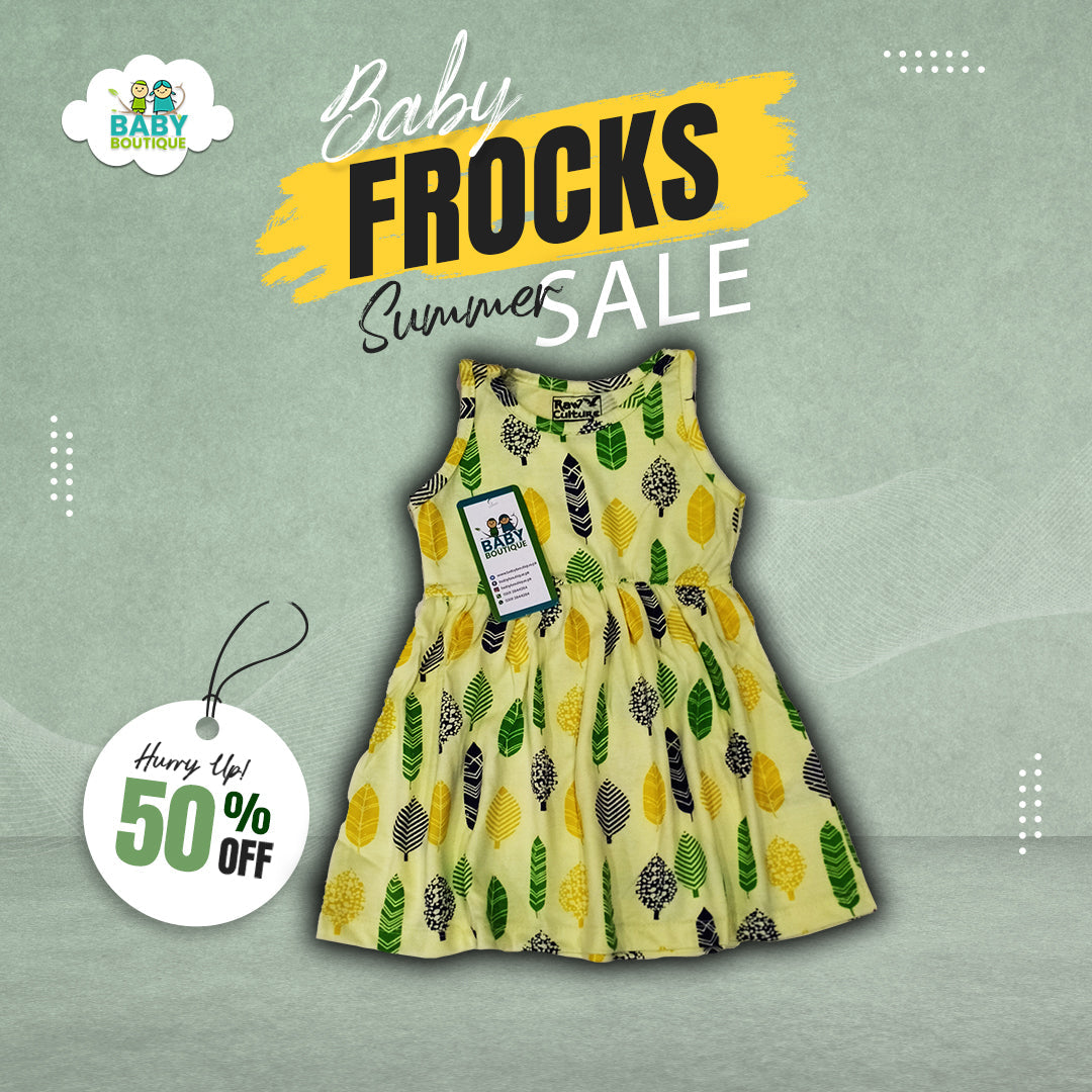 Baby Summer Frocks - Yellow