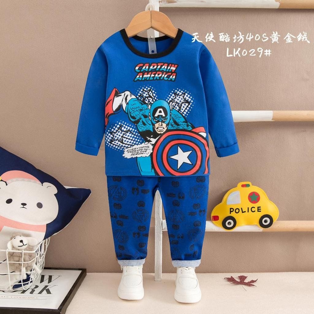 Captain America Summer Kids Night Dress