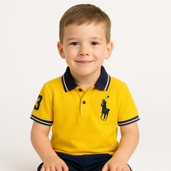 Boys' Stylish Yellow Polo Shirt