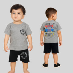 Boys' Grey Graphic T-Shirt