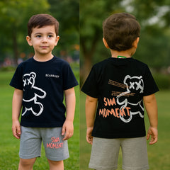 Boys' Black Bear T-Shirt and Short